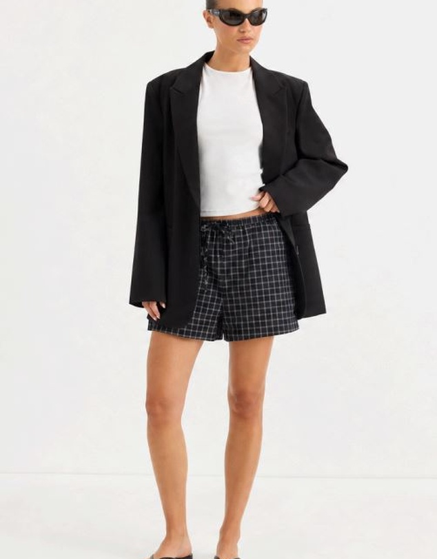 Calli - Lucy Drawstring Check Shorts