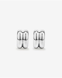 Michael Hill - Double Half Hoop Stud Earrings in Sterling Silver