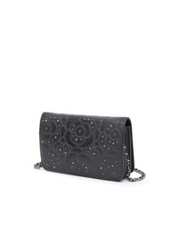 Pre-Loved by Azura Reborn - Pre-Loved Studded Lambskin Camellia Wallet On Chain