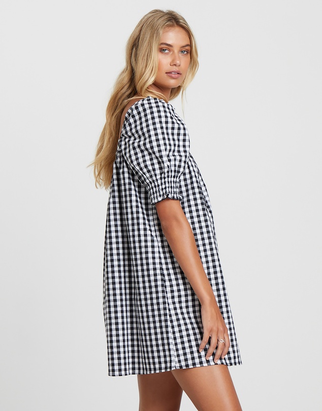 The Fated - Lucille Square Neck Mini Dress