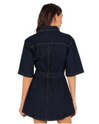 Petal & Pup - Rev Mini Dress - Dark Denim