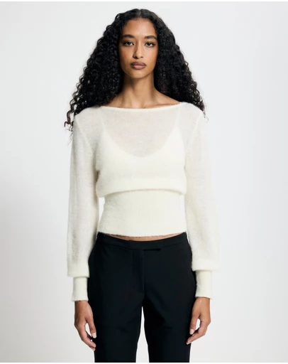Lover - Vespera Alpaca Blend Sheer Jumper
