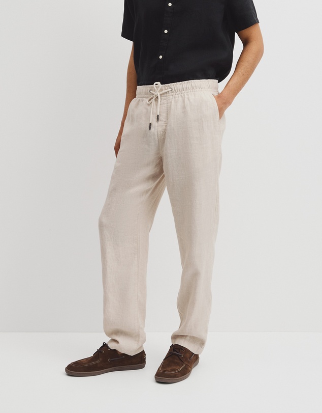 Country Road - Relaxed Fit Linen Drawcord Pant