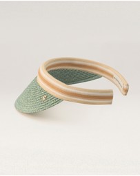 Helen Kaminski - Bianca 8 Raffia Stripe Visor