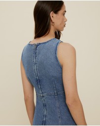 The Fated - Gracie Denim Midi Dress