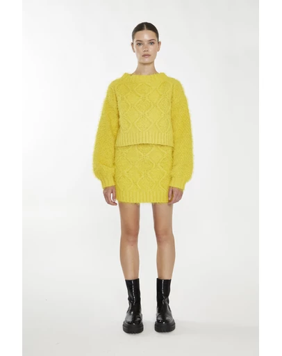 Glamorous - Fuzzy Knit Mini Skirt