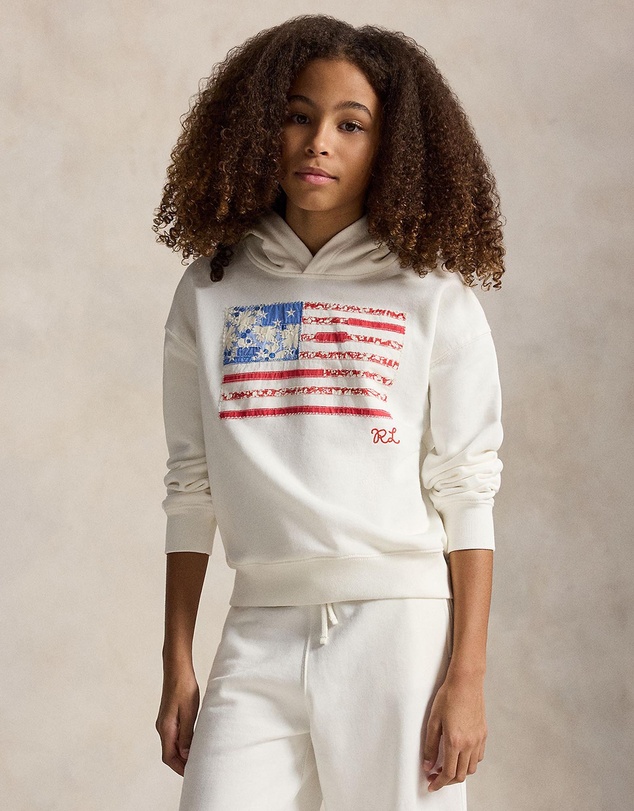Polo Ralph Lauren - Flag French Cotton Terry Hoodie - Teens