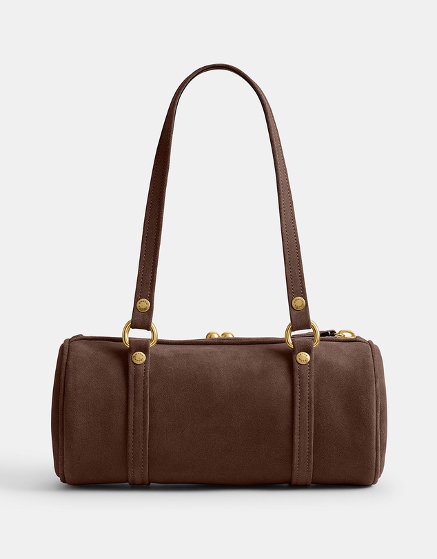 Coach - The Coach Originals Suede Kisslock Barrel Bag 28