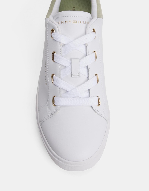 Tommy Hilfiger - Leather Cupsole Sneakers - Women's