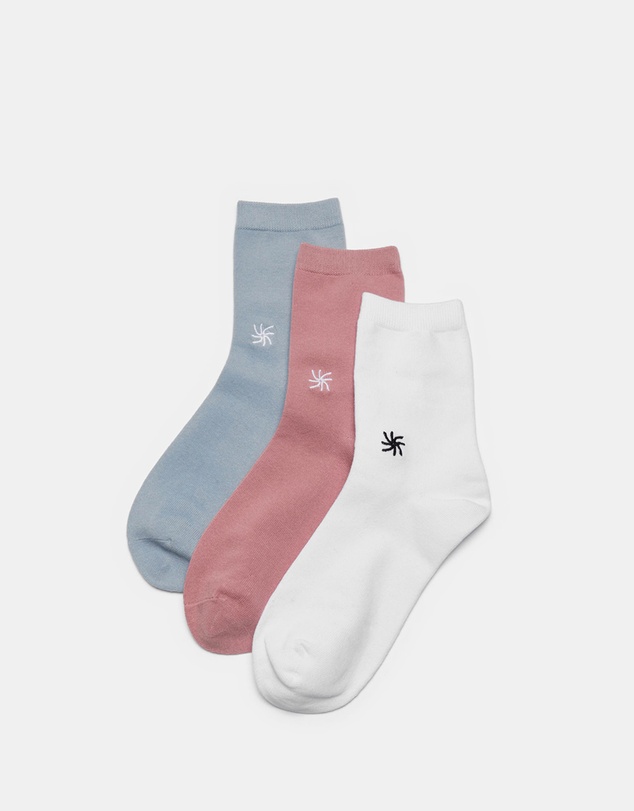 Clarks - 3-Pack Cloudsteppers Crew Socks