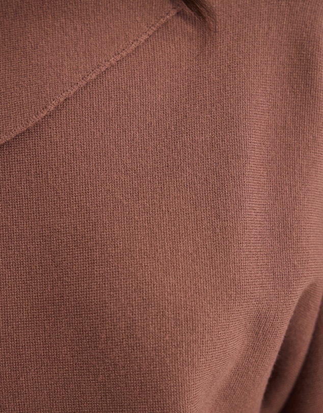Oxford - Laura Knitted Folded Collar Top