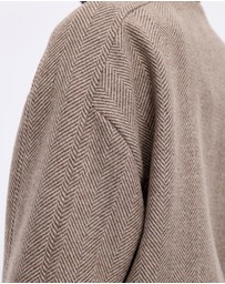 Minima Esenciales - Lucia Wool Blend Funnel Neck Jacket
