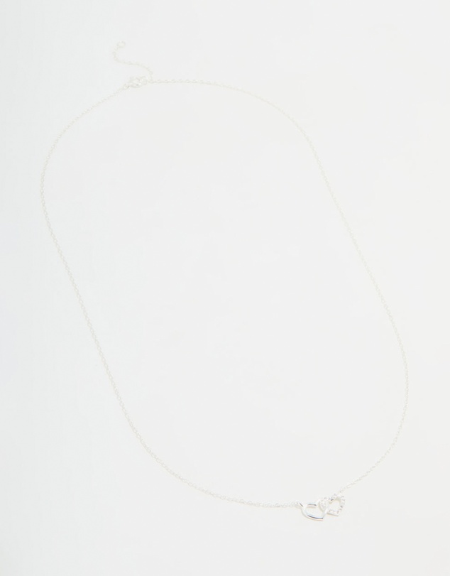 Lovisa - Sterling Silver Heart Link Necklace