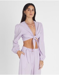 Heaven Australia - Amethyst Long Sleeve Crop