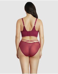 Parfait - Mia Dot Longline Padded Lace Bralette