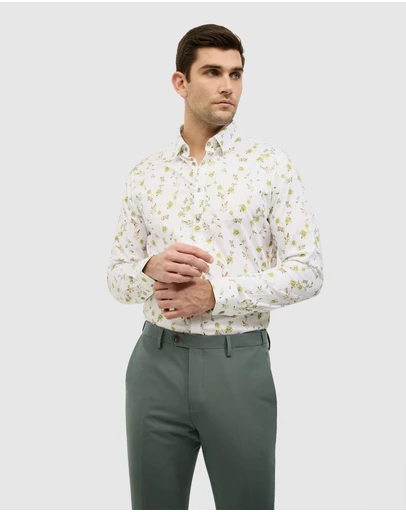 Politix - Botanical Floral Print Long Sleeve Shirt