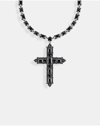 THOMAS SABO - Necklace with cross pendant and zirconia