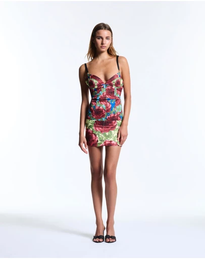 Muma World - Mixed Floral Celine Mini Dress