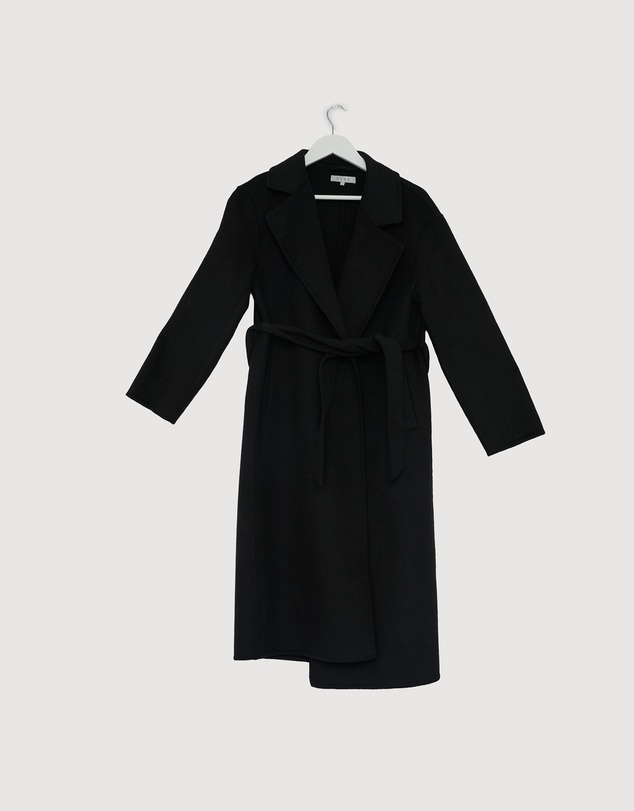 Revibe - Repaired AERE Chloe Double Faced Wool Blend Coat - AU 8