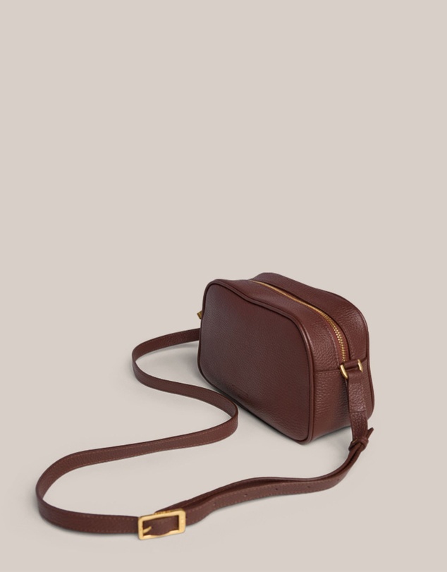 VESTIRSI - Vera Mahogany Camera Crossbody Bag