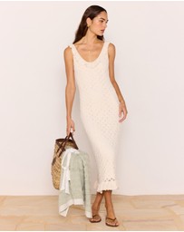 MINKPINK - Sabine Pointelle Midi Dress