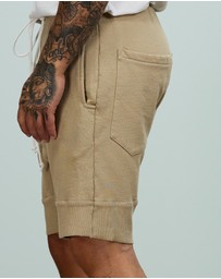 Surrounded By Ghosts - The Larimar French Terry Drawstring Shorts