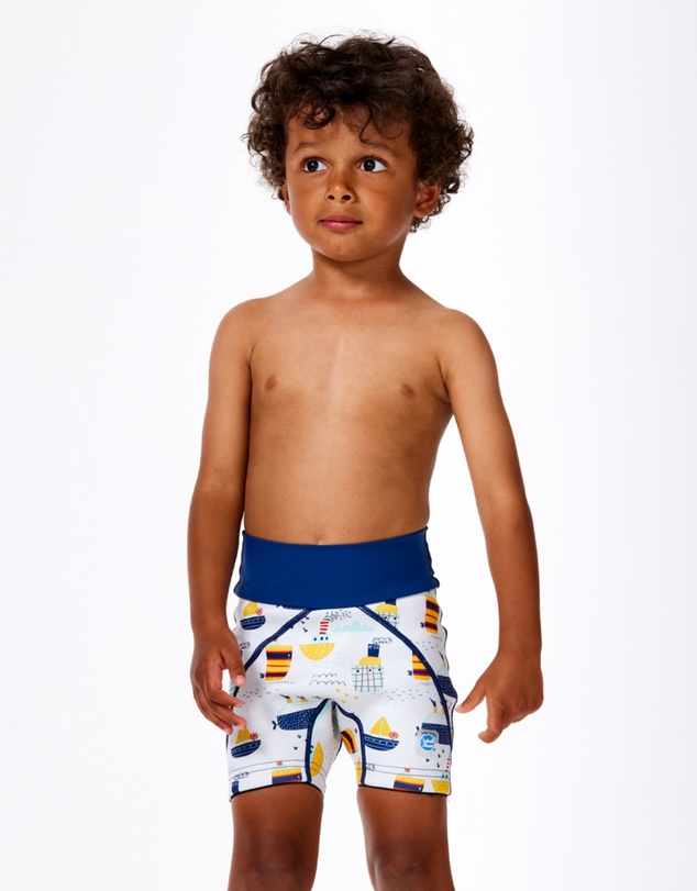 Splash About - Splash Jammer Reusable Swim Nappy & Liners Bundle - Tug Boats