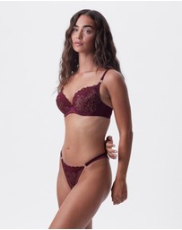 Bras N Things - Edelweis Push Up Bra - Berry