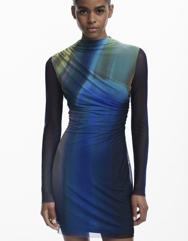 Desigual - Ombre tulle dress