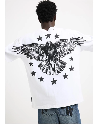 Black Noise White Rain - Motion Script T-Shirt