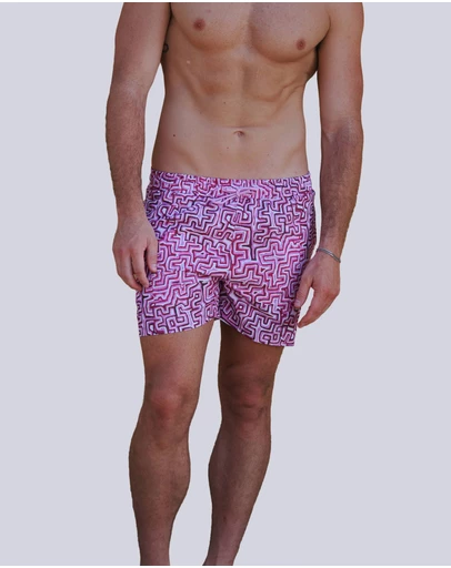 Gali Swimwear - Lukarrara Pink Swim Shorts