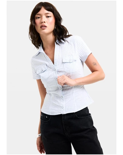 Insight - Blake Stripe Popper Shirt