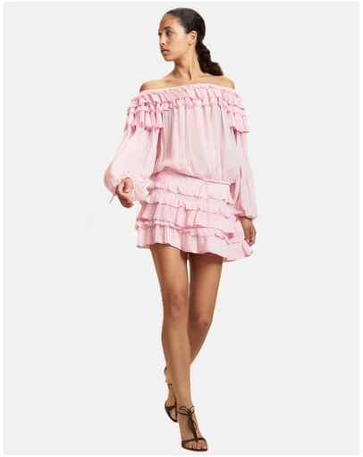 Cynthia Rowley - Off Shoulder Ruffle Blouse