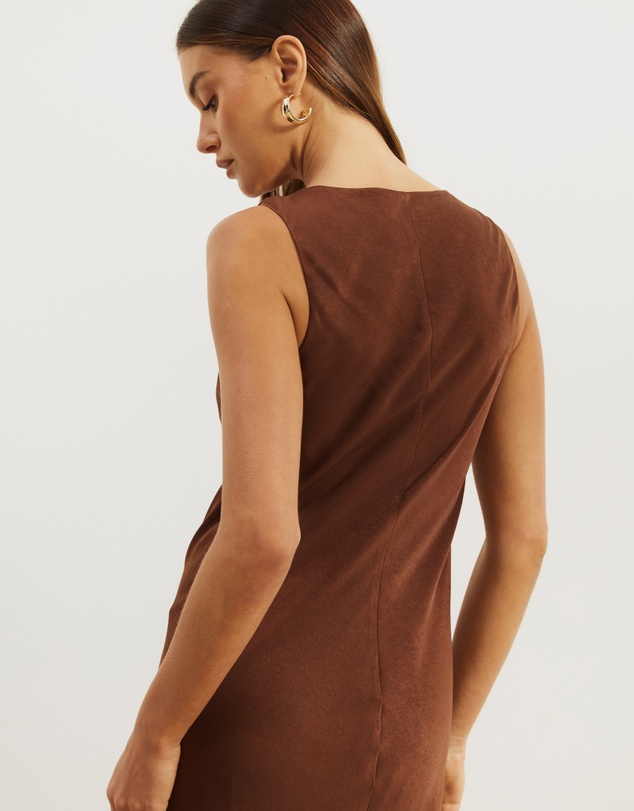 Atmos&Here - Dara Vneck Satin Maxi Dress