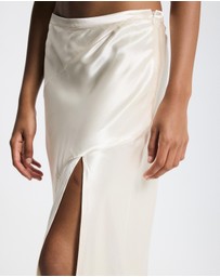 Lover - Margot Satin Midi Skirt