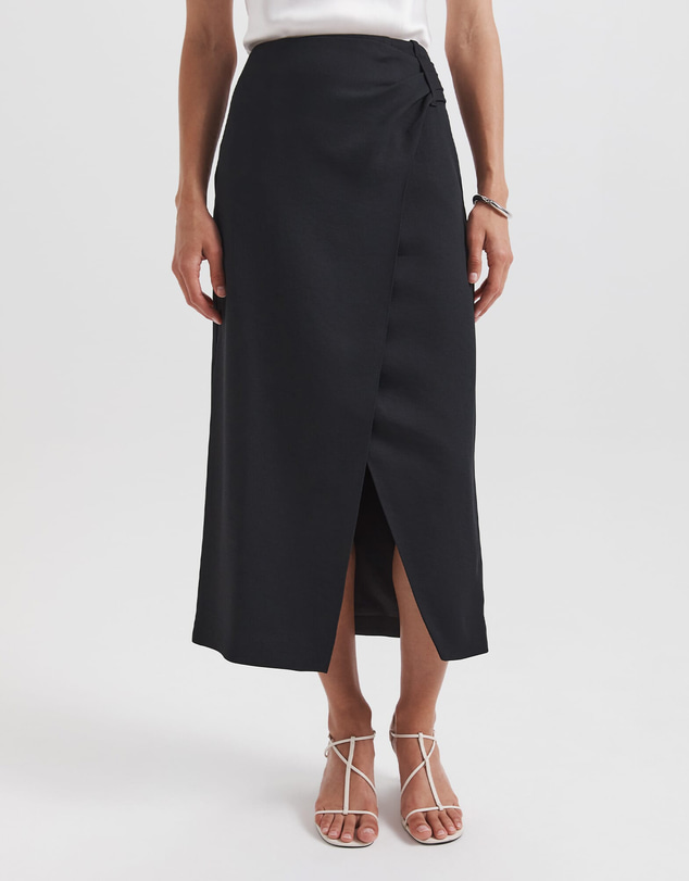 SABA - Dharma Drape Midi Skirt