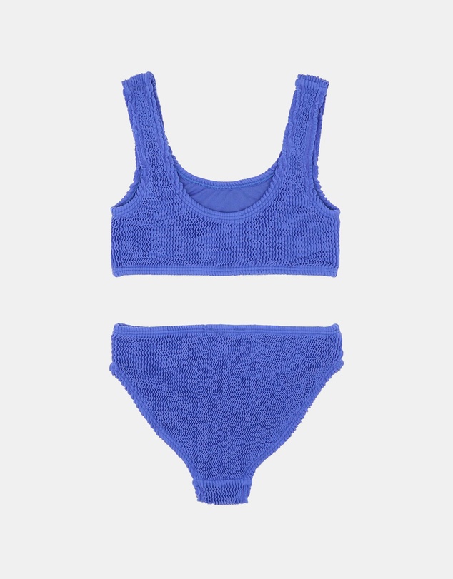 Minihaha - Cobalt Blue Crinkle Bikini Set - Kids-Teens