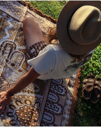 Good Throw Co - Brown Alkira Art Throw Rug