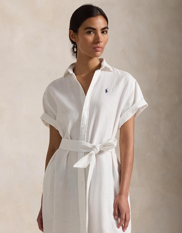 Polo Ralph Lauren - Linen Short-Sleeve Shirt Dress