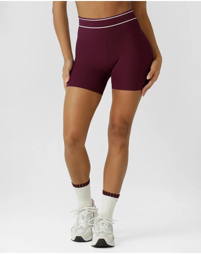Lorna Jane - All Star Luxe Rib 12cm Bike Shorts