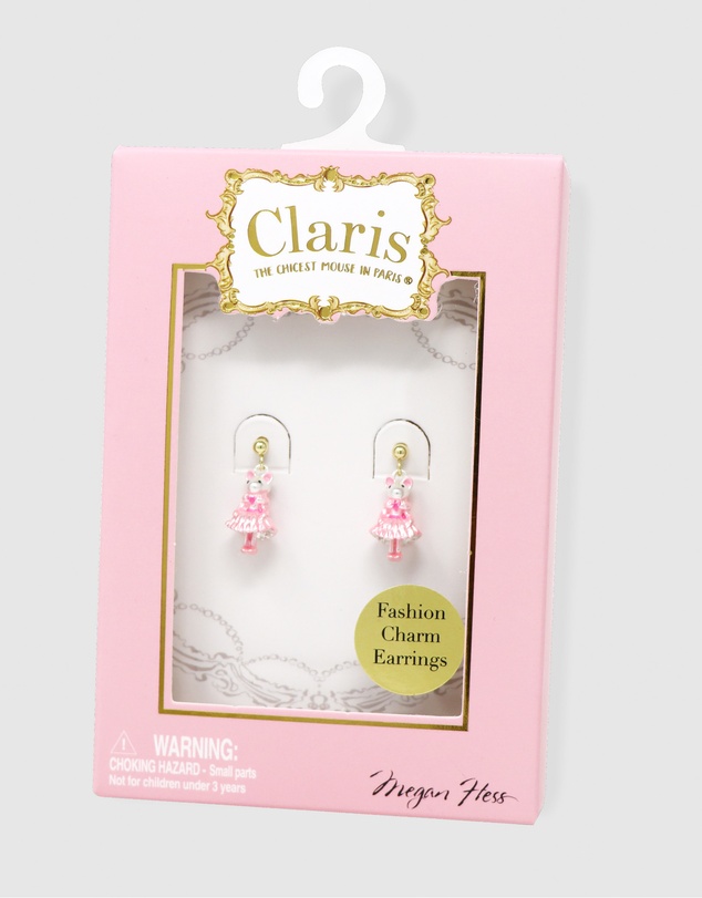 Claris The Chicest Mouse In Paris By Pink Poppy - Claris Fashion Earrings