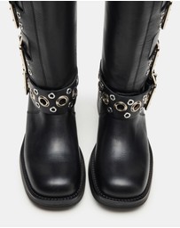 Steve Madden - Rampage Black Leather Boots