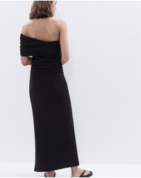 UNISON - Textured One Shoulder Dress
