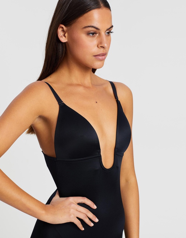 Spanx - SPANXshape™ Suit Your Fancy Plunge Low-Back Mid-Thigh Bodysuit