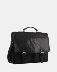 Pierre Cardin - Pierre Cardin Men's Leather Business/Computer Bag