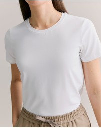 Trenery - Organically Grown Cotton T-shirt in White