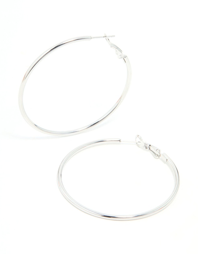 Lovisa - Surgical Steel Hoop Earrings 50 MM