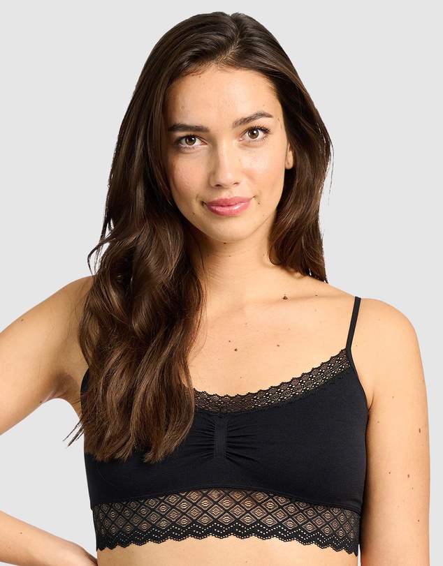 Billet Doux - Zen Dentelle Longline Wirefree Bralette with Lace