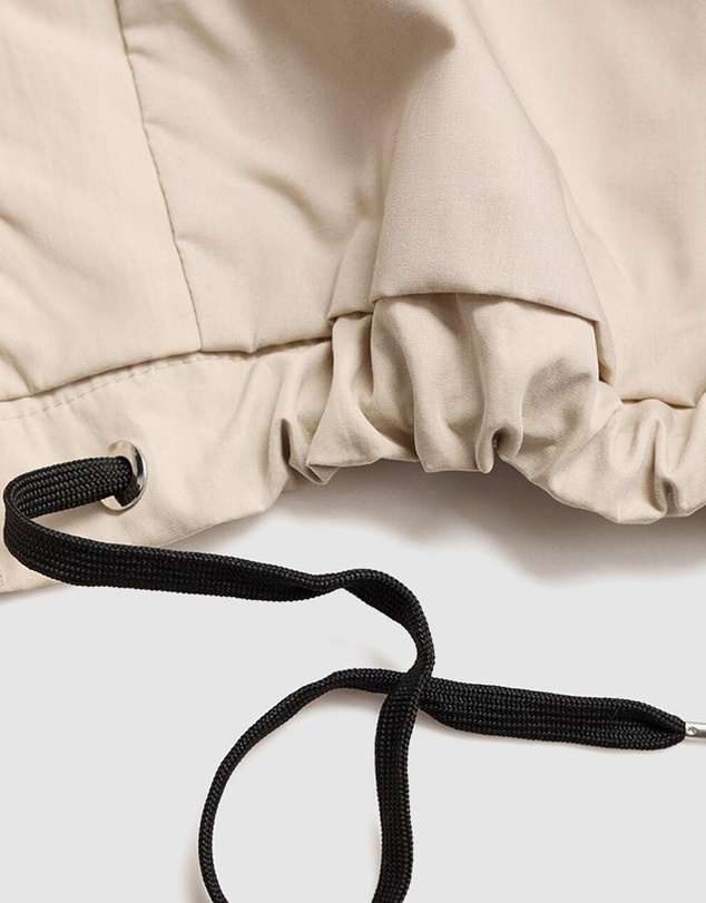 M.N.G - Cotton Jacket With Corduroy Collar