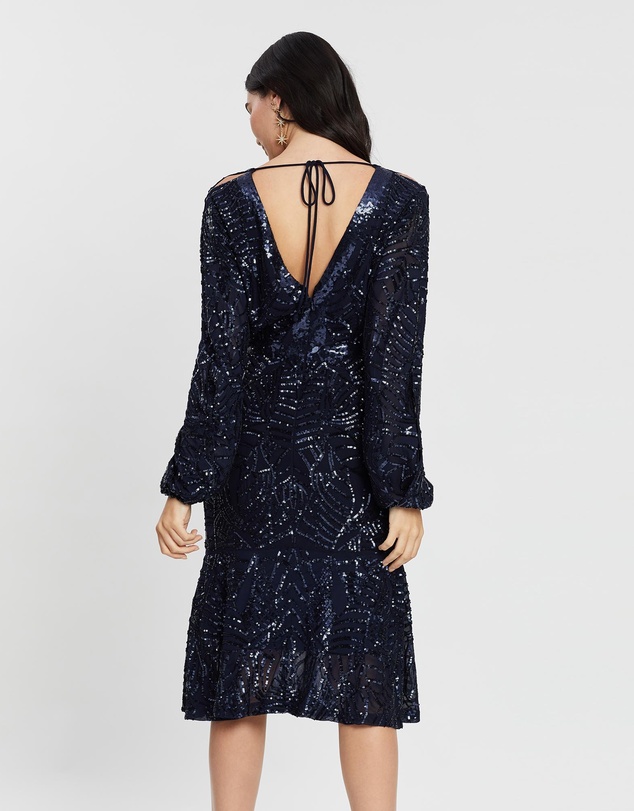 Alabaster The Label - Luminescence Sequin Sleeve Dress
